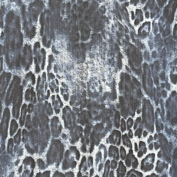 Chico’s Reversible Jean Jacket Animal Print Blue Zip Front Plus Size Denim - Picture 8 of 11